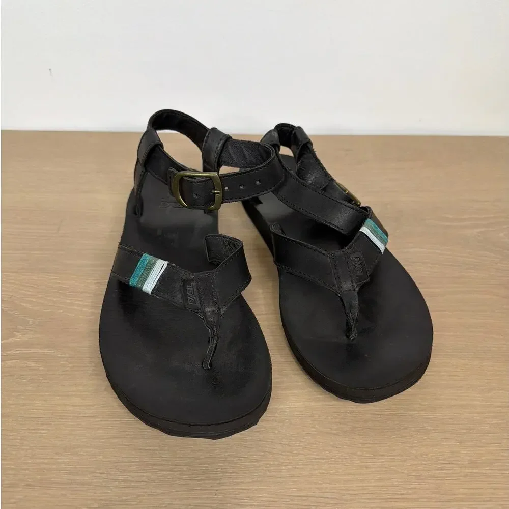 Teva Women's Original Sandal Crafted Leather Black 10